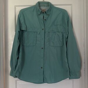 L.L. Bean Women's Teal Shirt Jacket
